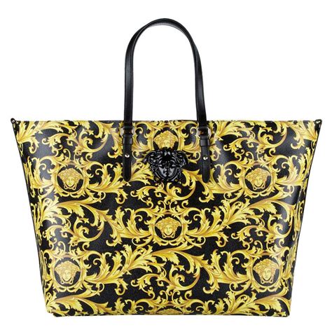 versace black and gold column purse|Versace black gold handbag.